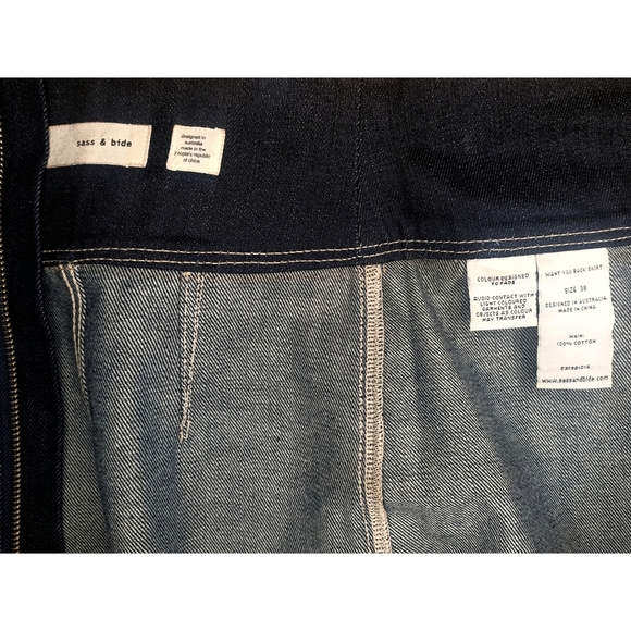 SASS & BIDE Want You Back Denim Skirt *size 38 NWOT* - Picture 6 of 7